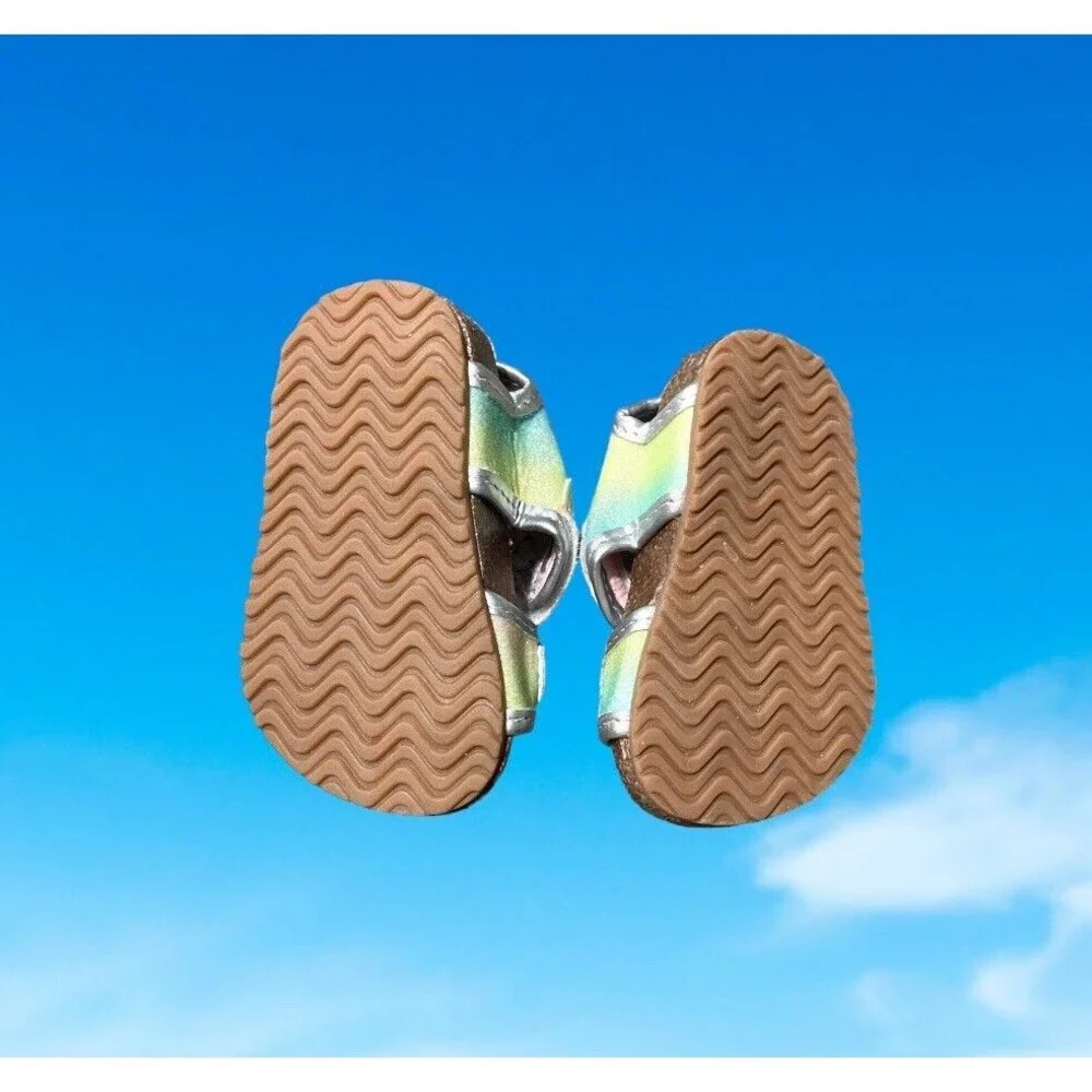 Carter’s Baby Open‎ Toe Sandals Rainbow Size 3